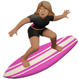 Woman Surfing: Medium Skin Tone, the previous design