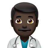 Man Health Worker: Dark Skin Tone, the design in this release