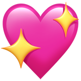 Sparkling Heart as drawn by Apple in iOS 10.2