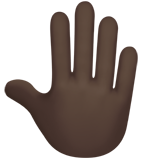 Raised Back of Hand: Dark Skin Tone, the design in this release