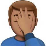 Man Facepalming: Medium Skin Tone, the design in this release