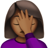 Woman Facepalming: Medium-Dark Skin Tone, the design in this release