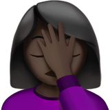 Woman Facepalming: Dark Skin Tone, the design in this release