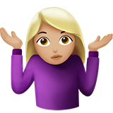 Person Shrugging: Medium-Light Skin Tone, the design in this release