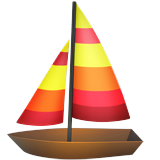 Sailboat as drawn by Apple in iOS 10.2