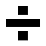 Divide as drawn by Apple in iOS 10.2