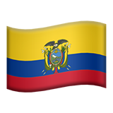 Flag: Ecuador as drawn by Apple in iOS 10.3