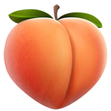 Peach as drawn by Apple in iOS 10.3
