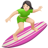 Woman Surfing: Light Skin Tone, the design in this release
