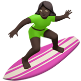 Woman Surfing: Dark Skin Tone, the design in this release