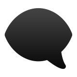 Left Speech Bubble as drawn by Apple in iOS 10.3