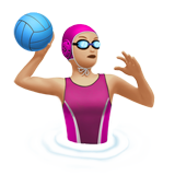 Woman Playing Water Polo: Medium-Light Skin Tone, the previous design