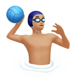 Man Playing Water Polo: Medium-Light Skin Tone, the previous design