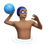 Man Playing Water Polo: Medium Skin Tone, the previous design