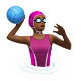 Woman Playing Water Polo: Medium-Dark Skin Tone, the previous design