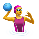 Woman Playing Water Polo, the previous design