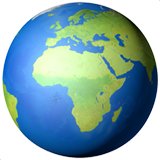 Globe Showing Europe-Africa, the previous design