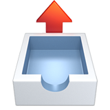 Outbox Tray, the previous design