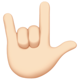 Love-You Gesture: Light Skin Tone, the design in this release