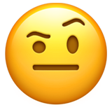 Face with Raised Eyebrow, the design in this release