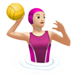 Woman Playing Water Polo: Light Skin Tone, the design in this release