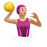 Woman Playing Water Polo: Medium-Light Skin Tone, the design in this release