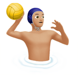 Person Playing Water Polo: Medium-Light Skin Tone, the design in this release