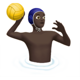 Person Playing Water Polo: Dark Skin Tone, the design in this release