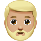 Person: Medium-Light Skin Tone, Beard, the design in this release