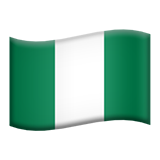 Flag: Nigeria as drawn by Apple in iOS 11.2