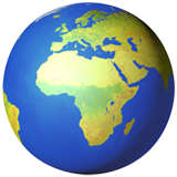 Globe Showing Europe-Africa, the design in this release