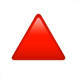 Red Triangle Pointed up as drawn by Apple in iOS 11.2