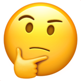 Thinking Face as drawn by Apple in iOS 11.2