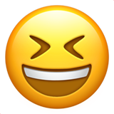 Grinning Squinting Face, the previous design