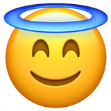 Smiling Face with Halo, the previous design