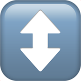 Up-Down Arrow as drawn by Apple in iOS 11.3