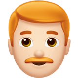 Man: Light Skin Tone, Red Hair, the design in this release