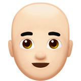 Man: Light Skin Tone, Bald, the design in this release