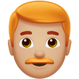 Man: Medium-Light Skin Tone, Red Hair, the design in this release