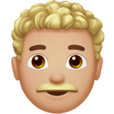 Man: Medium-Light Skin Tone, Curly Hair, the design in this release