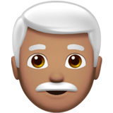 Man: Medium Skin Tone, White Hair, the design in this release