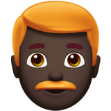 Man: Dark Skin Tone, Red Hair, the design in this release