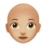 Woman: Medium-Light Skin Tone, Bald, the design in this release