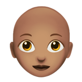 Woman: Medium Skin Tone, Bald, the design in this release