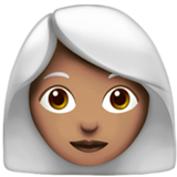 Woman: Medium Skin Tone, White Hair, the design in this release