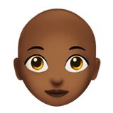 Woman: Medium-Dark Skin Tone, Bald, the design in this release