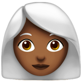 Woman: Medium-Dark Skin Tone, White Hair, the design in this release