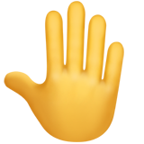 raised back of hand — Apple