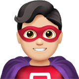 Man Superhero: Light Skin Tone, the design in this release