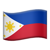 Flag: Philippines as drawn by Apple in iOS 12.2
